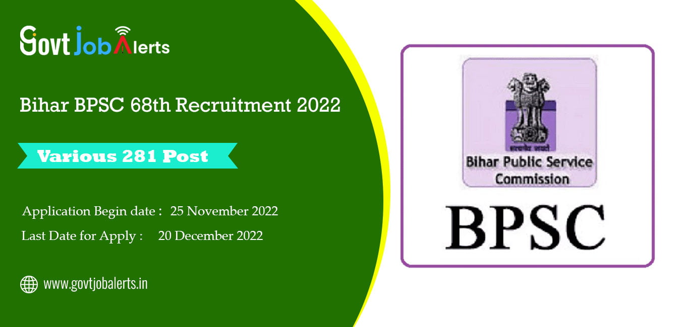 bihar bpsc 68th recruitment 2022