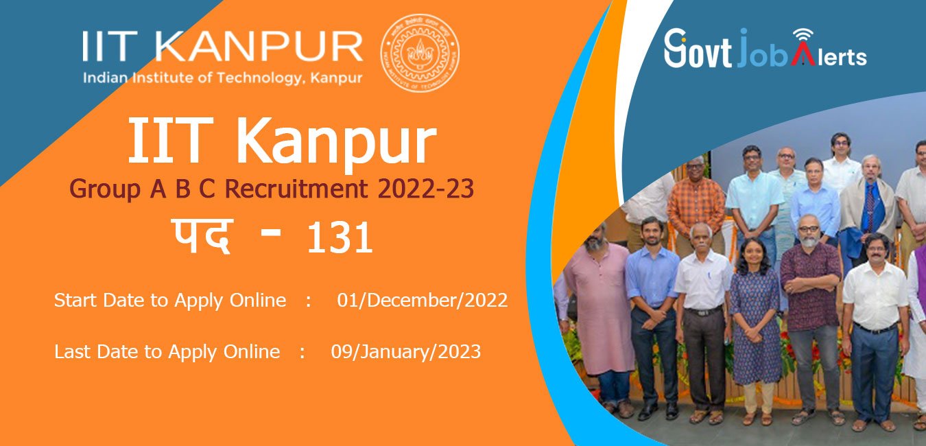 IIT Kanpur Group A B C Recruitment