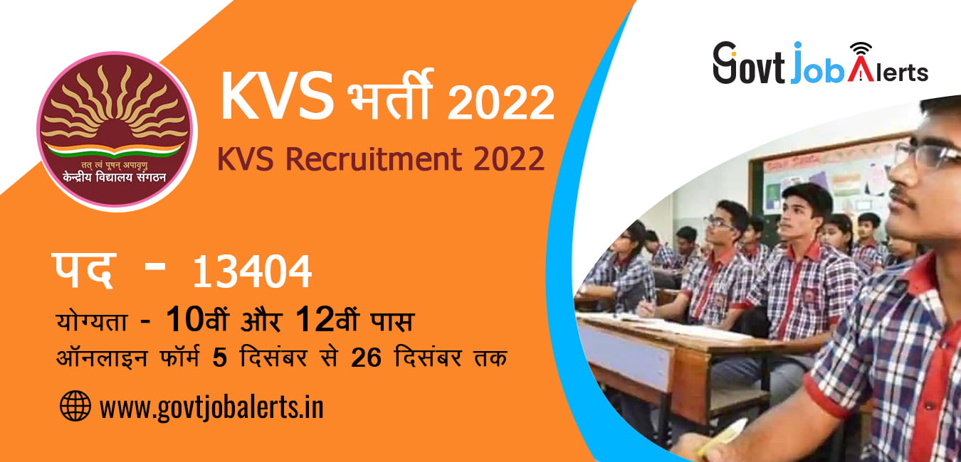 KVS Recruitment 2022 for various posts