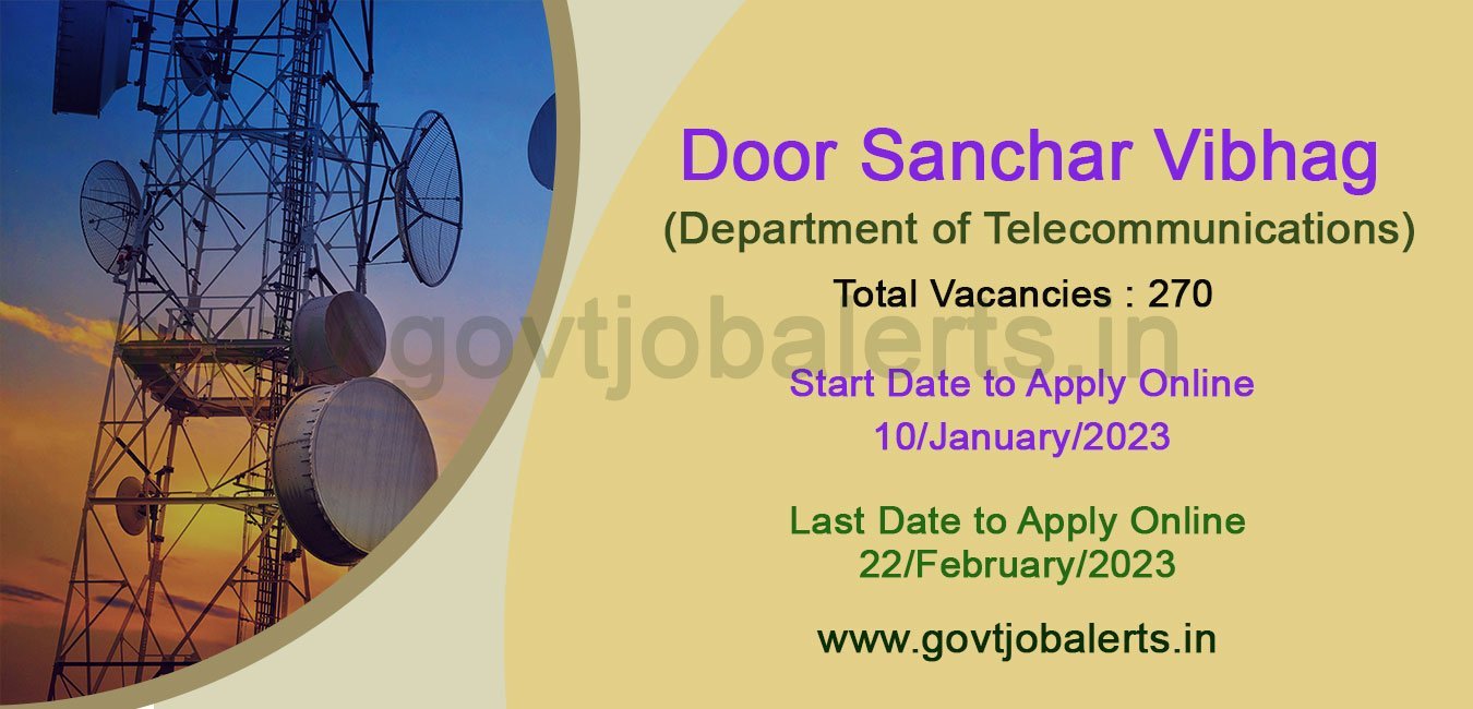 Door Sanchar Vibhag Department Of Telecommunications Recruitment 2023
