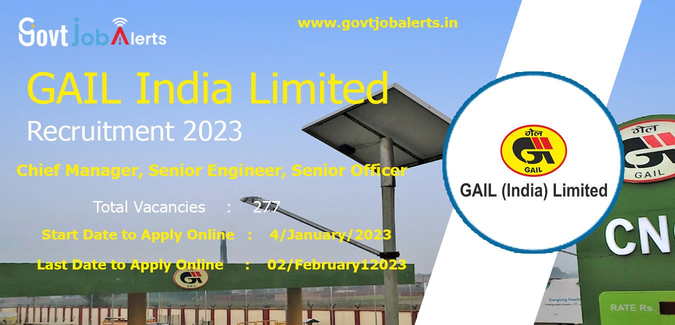 GAIL India Limited Recruitment 2023