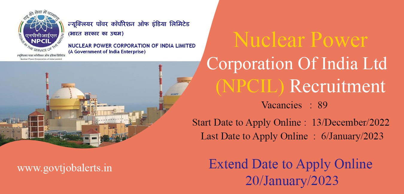 Nuclear Power Corporation of India Limited NPCIL Recruitment