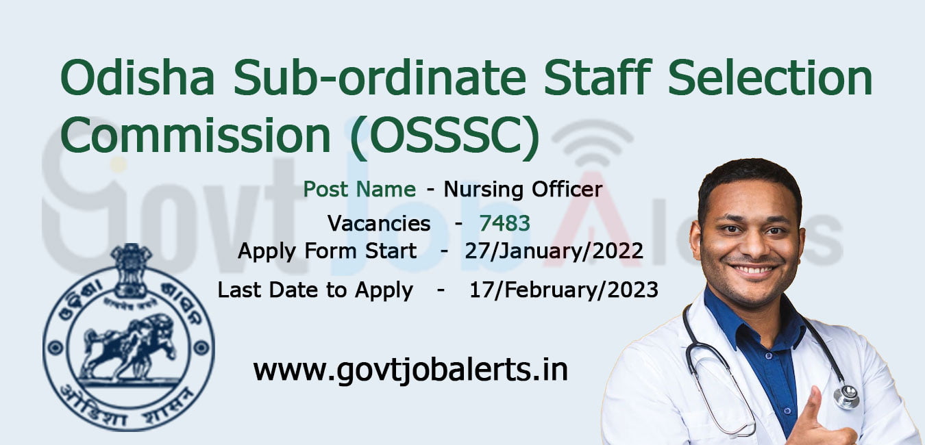 Odisha Sub ordinate Staff Selection CommissionOSSSC