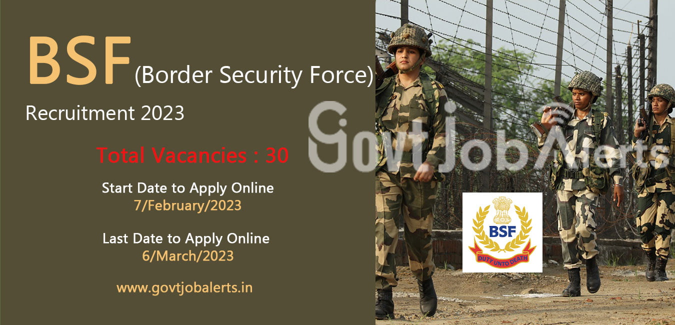 BSF Border Security Force Recruitment 2023