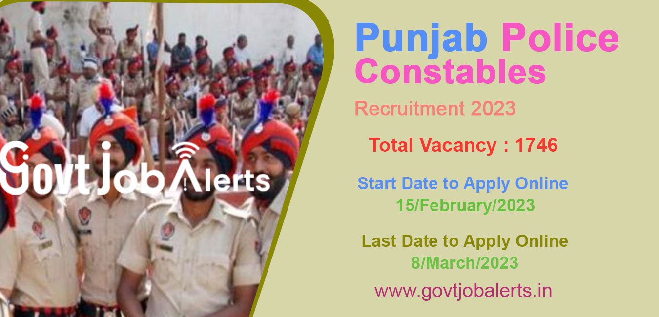 Punjab Police Constable Recruitment 2023