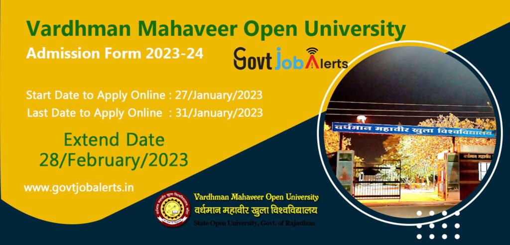 Vardhman Mahaveer Open University Admission Form