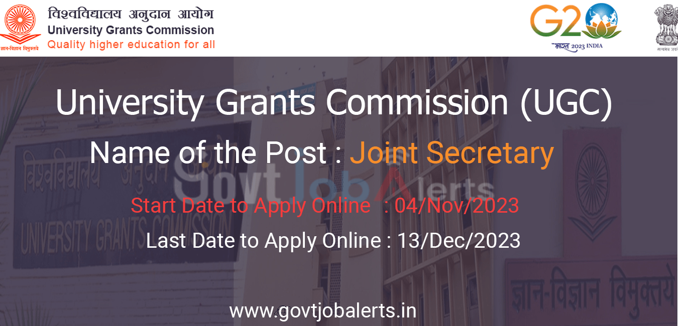 University Grants Commission (UGC) Joint Secretary Recruitment