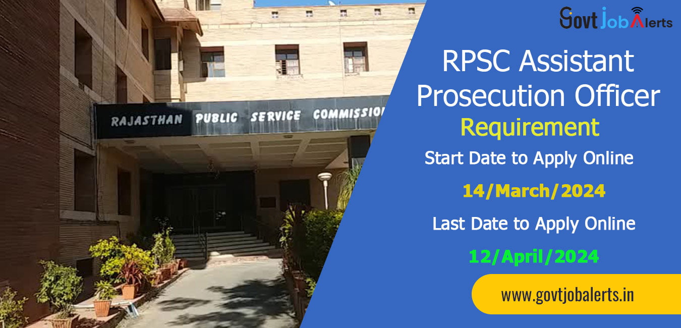 RPSC Assistant Prosecution Officer Recruitment 2024